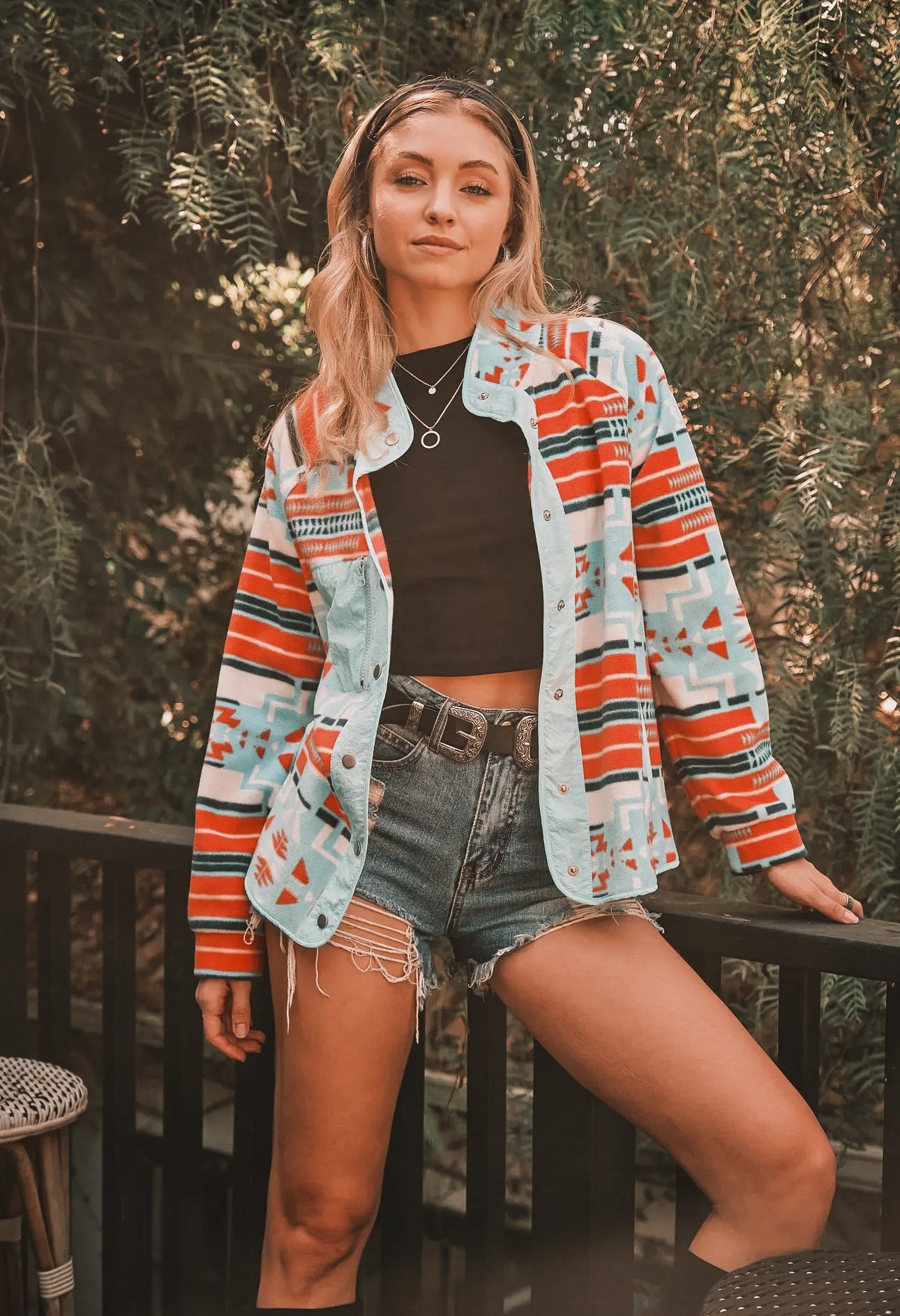 Blue B - Aztec Fleece Jacket