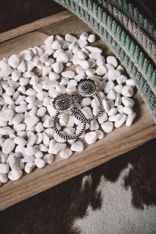 Faux Mini Conch Hoop Earrings