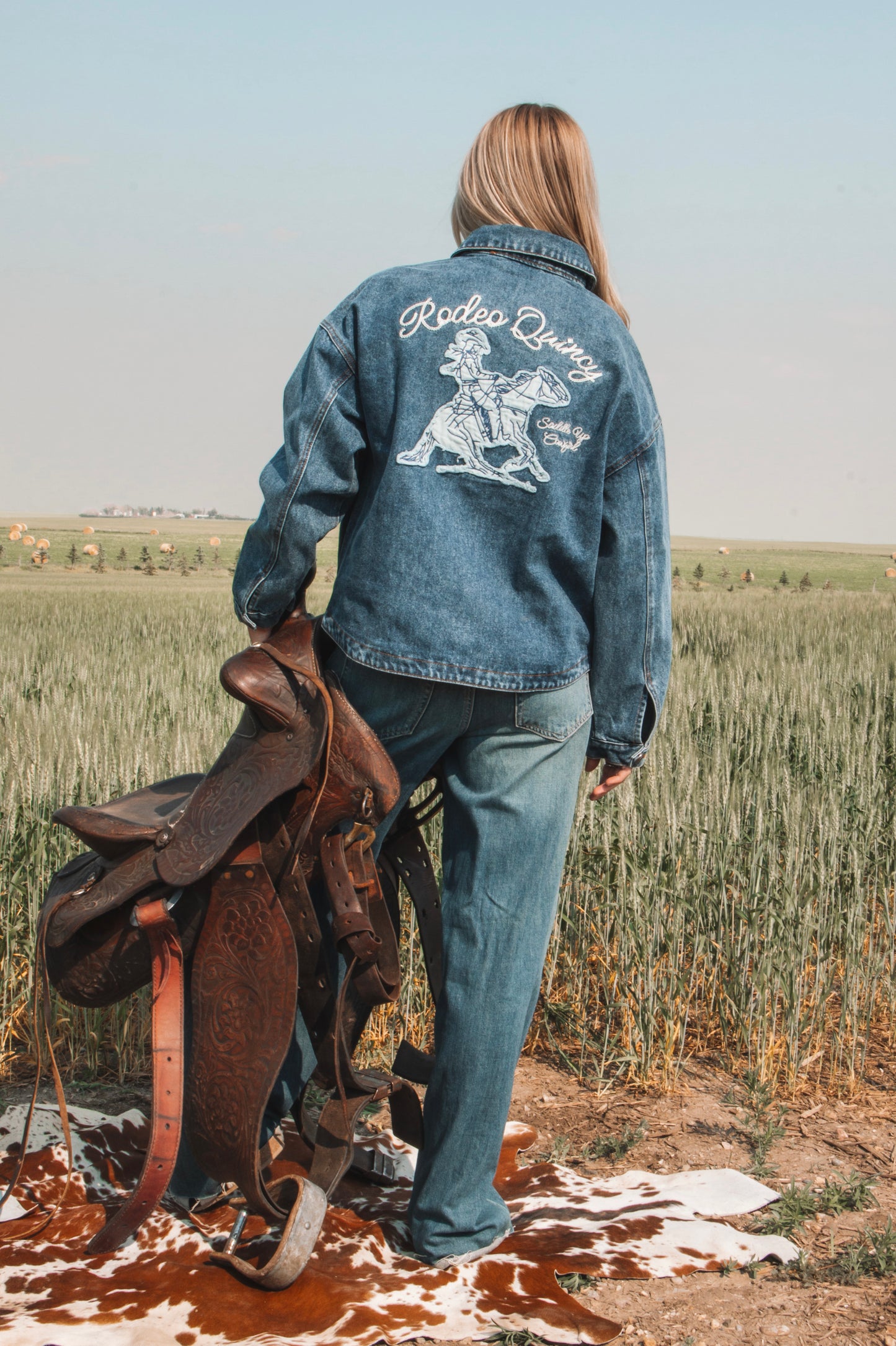 Saddle Up Cowgirl Denim Jacket