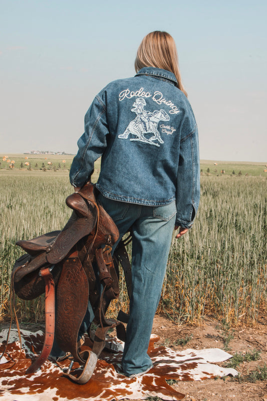 Saddle Up Cowgirl Denim Jacket