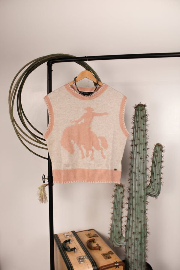 Day Break Pink Sweater Vest