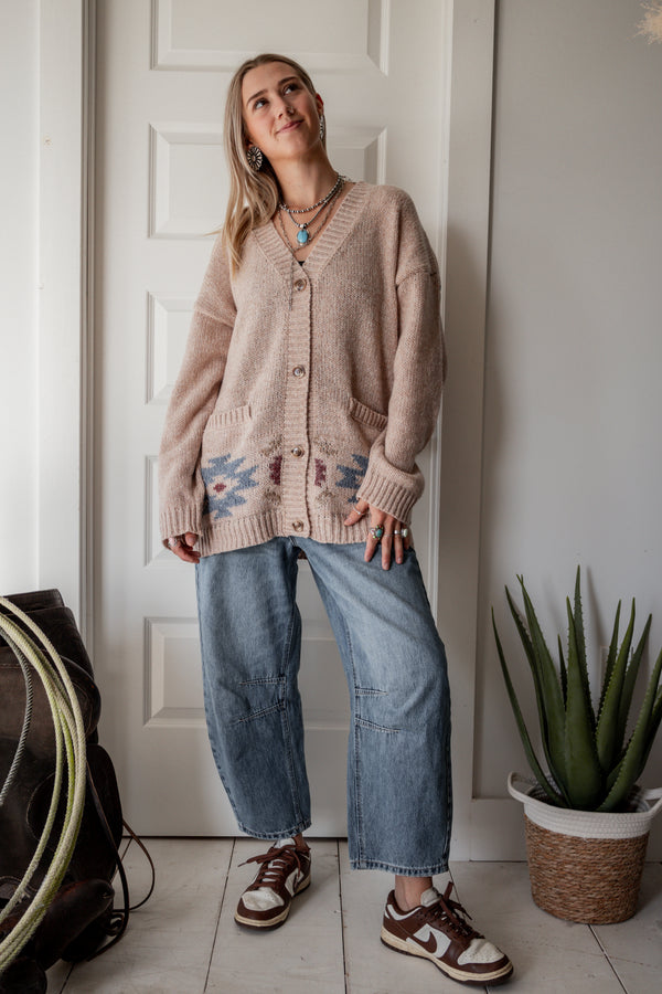 The Painted Pony Cardigan - Tan