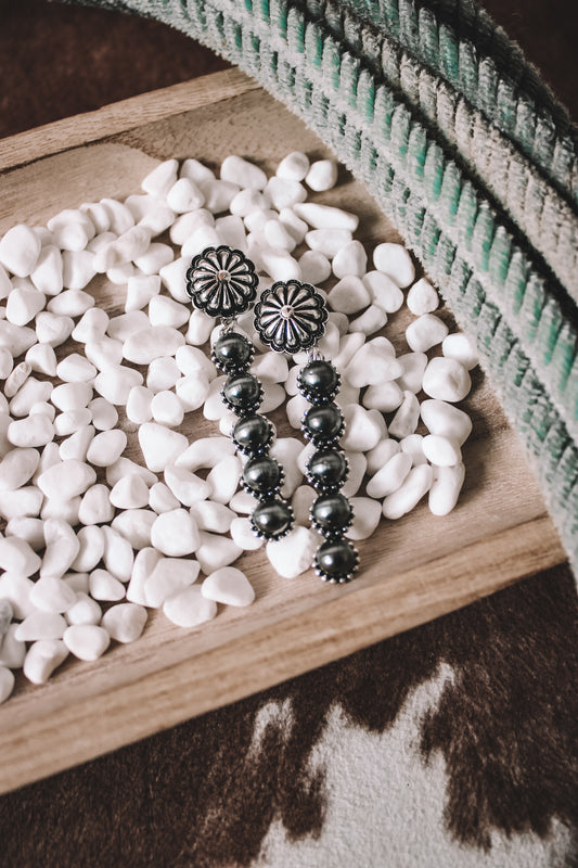 Faux Silver Pearl Earrings