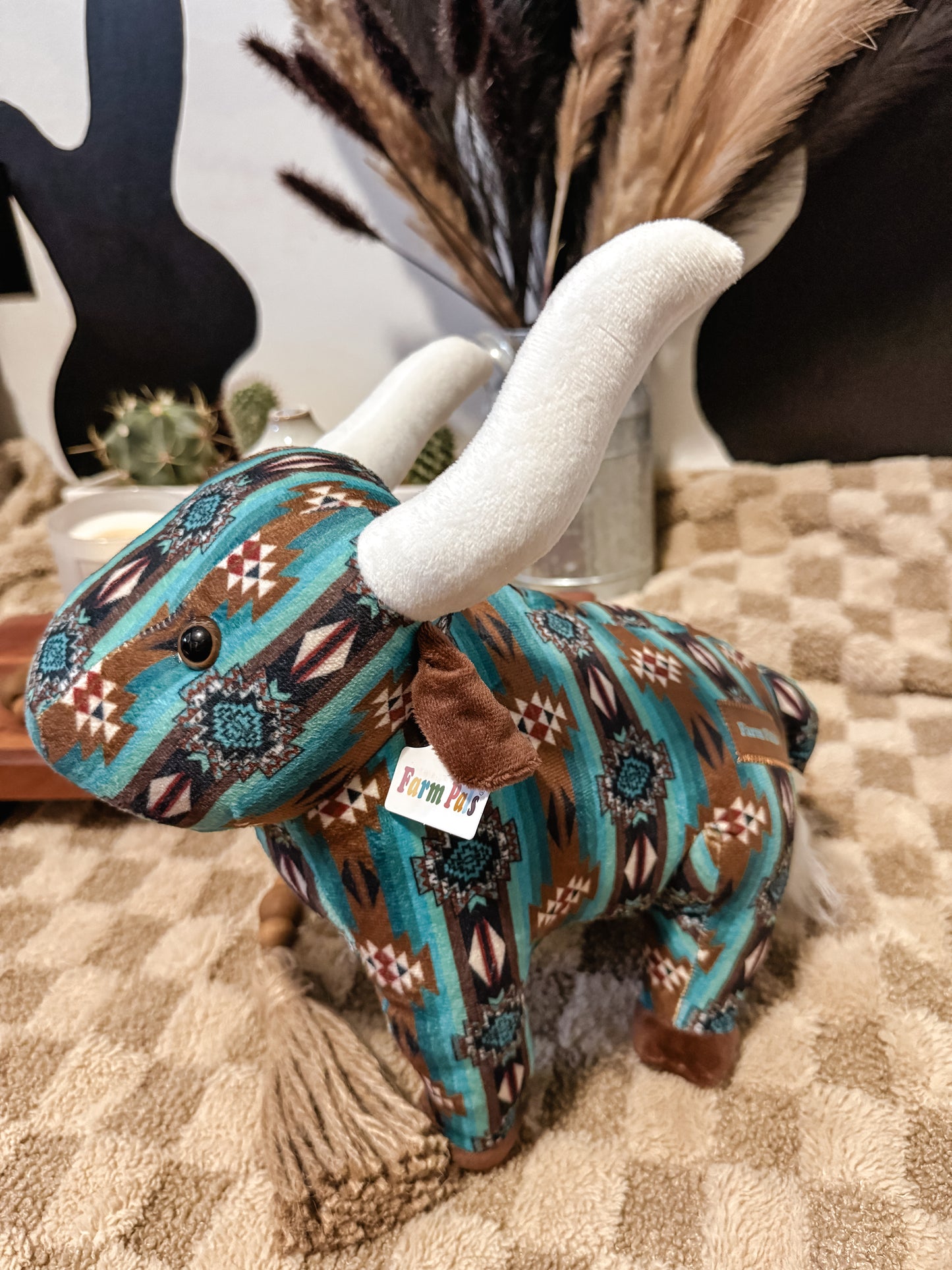 The Branded Roan - Turquoise & Brown Farm Pal