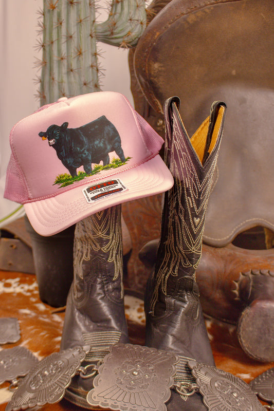 The Black Angus Trucker Cap - Pink