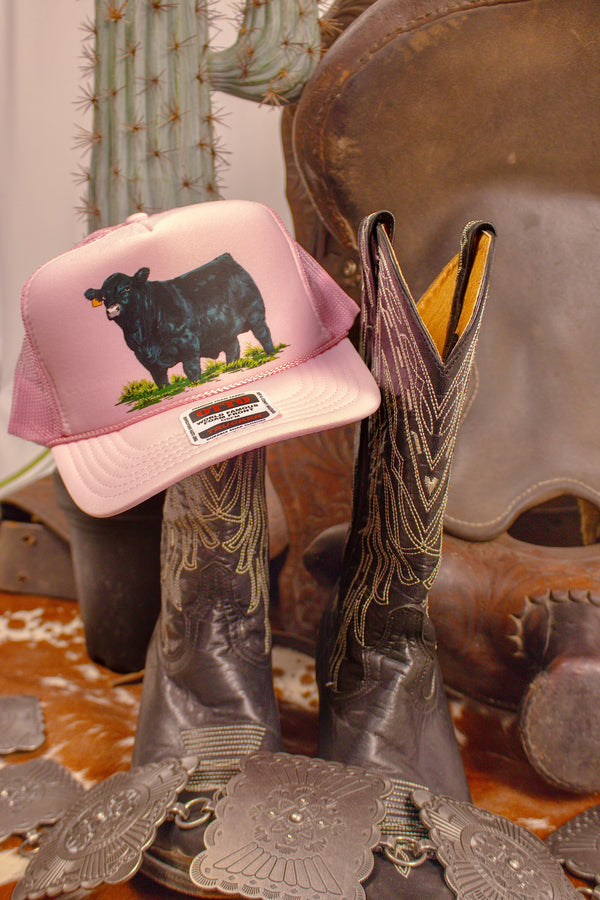 The Black Angus Trucker Cap - Pink