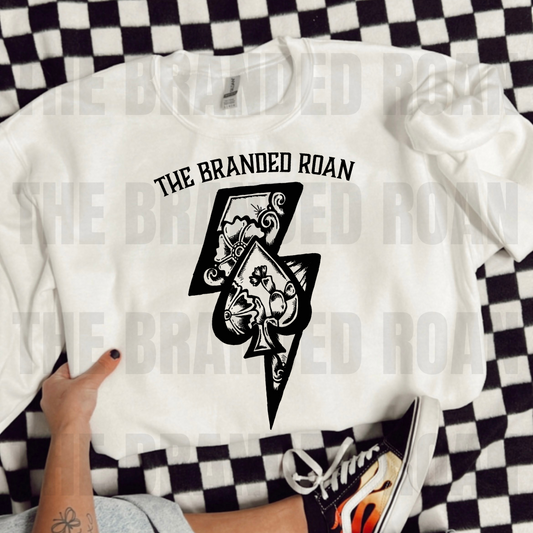 Lightning Bolt & Spade Crewneck