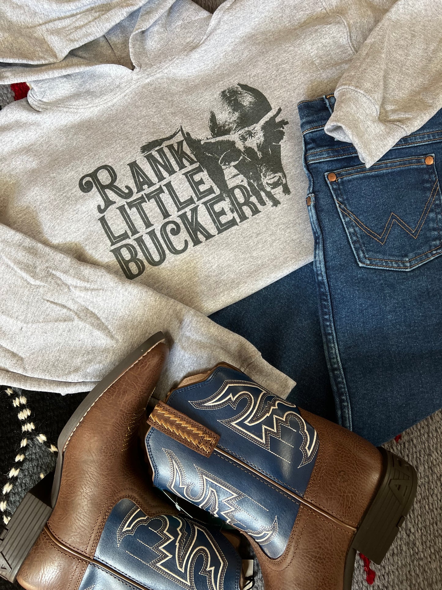 The Branded Roan - Little Bucker Youth Hoodie