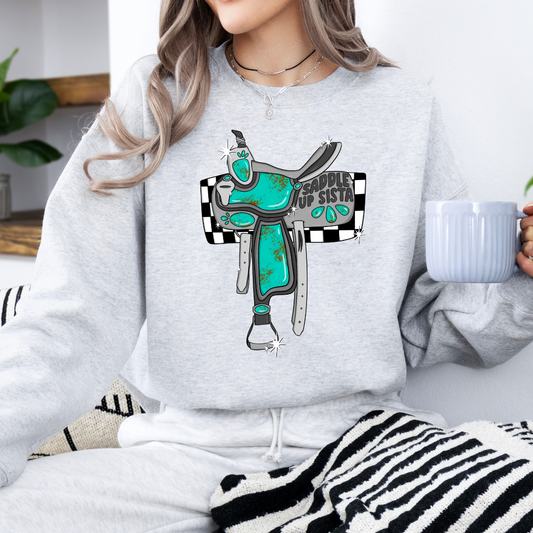 The Branded Roan - Saddle Up Sista Crewneck